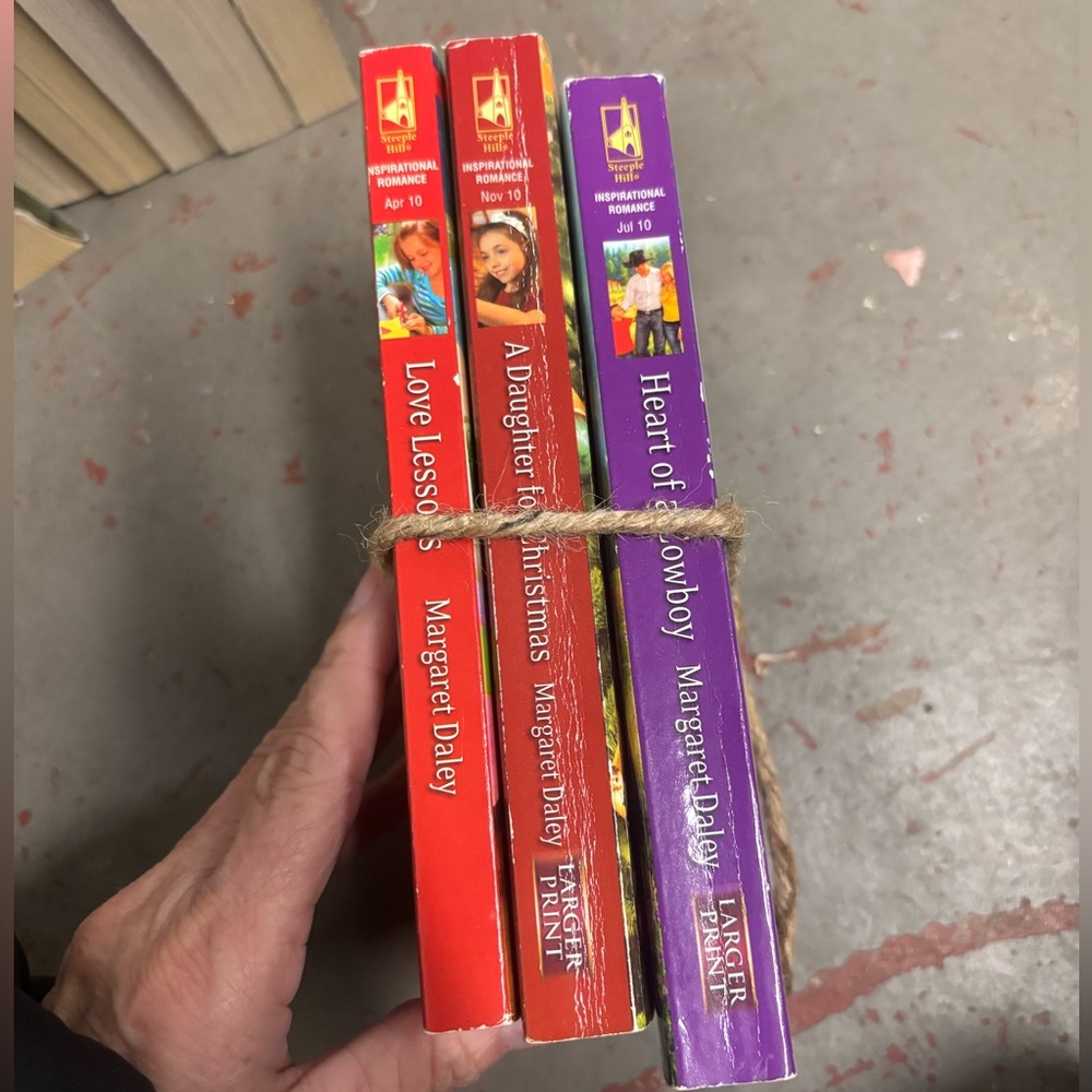 Lot 3 Books Love Inspired Helping Hands Homeschooling by Margret Daley VVGUC!